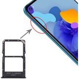 SIM-kaart lade + NM kaart lade voor Huawei mate 30 Lite (zwart)