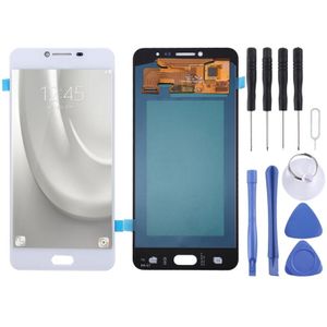 OLED-materiaal LCD-scherm en digitizer volledige assemblage voor Galaxy C7 (wit)