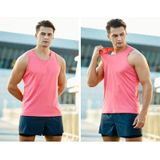 H-vorm zomer heren sportvest casual ademend sneldrogend hardloopvest voor buiten  maat: S (watermeloen rood)