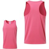 H-vorm zomer heren sportvest casual ademend sneldrogend hardloopvest voor buiten  maat: S (watermeloen rood)