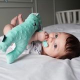 Schattig konijn pluche speelgoed baby slaap comfort speelgoed kinderen Gift (Angel White)