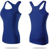 Tight Training Yoga Running Fitness Quick Dry Sports Vest (Kleur: Blue Size:XXL)
