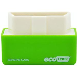 Super Mini EcoOBDII Plug en station Chip Tuning Box voor Benzine  lagere brandstof en lagere Emission(Green)