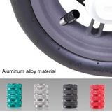 Voor Xiaomi M365 / Pro 5 stks Elektrische Scooter Stofdicht Aluminium Legering Gas Mond (Wit)