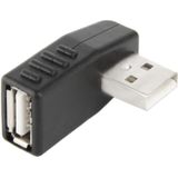 USB 2.0 A mannetje naar A vrouwtje Adapter met 90 graden hoek  ondersteunt OTG functie