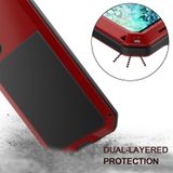 Voor Galaxy S20 schokbestendige waterdichte siliconen + zinklegering beschermhoes (rood)