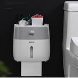 Ecoco E1804 Toilet Multifunctioneel weefselrek met dubbele laag (wit+grijs)