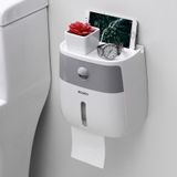 Ecoco E1804 Toilet Multifunctioneel weefselrek met dubbele laag (wit+grijs)