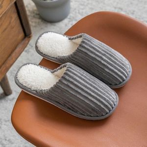 Corduroy katoenen pantoffels Winter Warme antislip pantoffels met dikke zool  maat: 40-41