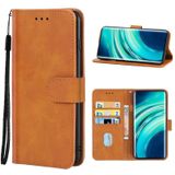 Lederen telefoonhoesje voor Xiaomi MI 10 / MI 10 PRO (Brown)