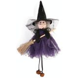 Halloween Bezem Heks Pop Hanger Ghost Festival Party Props (Paars)