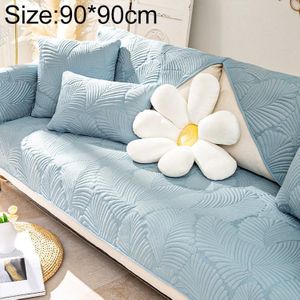 Vier seizoenen universele eenvoudige moderne antislip volledige dekking sofa cover  maat: 90x90cm (bananenblad blauw)
