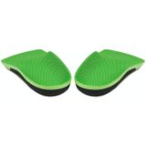 1 paar 068 sport schokbestendige massage boog van voet platvoet ondersteuning half binnenzool schoen-pad  grootte: m (255-260mm) (groen oranje)