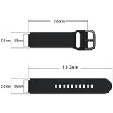 Voor ID205 / opzettelijk SW021 19 mm elektroplating Buckle Silicone Watch Band