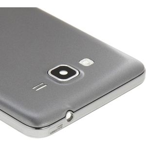 Full housing Cover (middelste Frame Bazel + batterijklepje terug) + Home knop voor Galaxy Grand Prime / G530 (Dual SIM Card versie) (grijs)