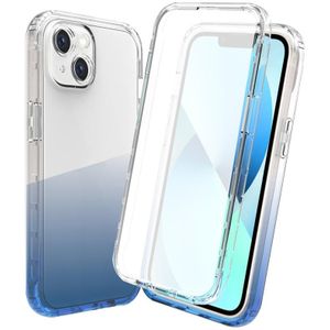 Full Body Shockproof Clear Gradient Phone Case voor iPhone 14