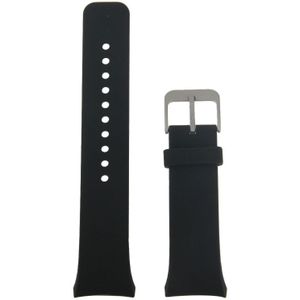 Voor Samsung Gear S2 Watch Solid Kleur siliconen Watchband(zwart)