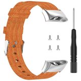 Voor Garmin Forerunner 45 / 45S / Swim 2 Universal Nylon Canvas Vervanging polsbandje horlogeband (Oranje)