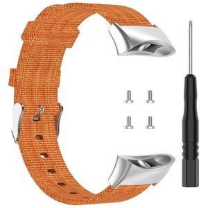 Voor Garmin Forerunner 45 / 45S / Swim 2 Universal Nylon Canvas Vervanging polsbandje horlogeband (Oranje)