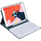 T07BB Voor iPad 9 7 inch / iPad Pro 9 7 inch / iPad Air 2 / Air (2018 & 2017) TPU Candy Color Ultra-dunne Bluetooth Keyboard Beschermhoes met Stand & Pen Slot (Donkergroen)