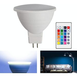 Energiebesparende LED verkleuring gloeilamp home 15 kleuren dimmen achtergrond decoratie licht  stijl: melkachtige witte cove MR16 (RGB wit)