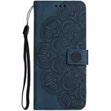 Voor Xiaomi Redmi 12C Mandala relif flip lederen telefoonhoes