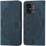 Voor Xiaomi Redmi 12C Mandala relif flip lederen telefoonhoes