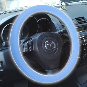 Silicone rubber auto Steering Wheel cover  buiten diameter: 36cm (blauw)
