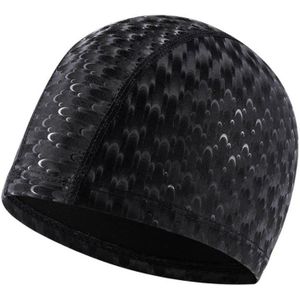 Volwassen Halve Maan PU Waterproof Comfortabele Earmuff Badcap (Zwart)