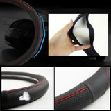 Universele auto PU lederen Steering Wheel cover  diameter: 38cm (zwart)