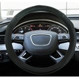 Universele auto PU lederen Steering Wheel cover  diameter: 38cm (zwart)