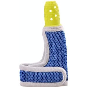 ZT001 Baby Silicone Molar Finger Cots Kinderen Anti-Bite Hand Ademende Duimbedjes Bijtende Moeder en Baby Producten (Geel)