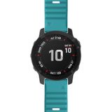 Voor Garmin fenix 6X 26mm Smart Watch Quick release Silicon polsband horlogeband (blauw-groen)