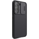 Voor Samsung Galaxy S22 5G Nillkin Black Mirror Pro-serie Camshield Phone Case (Black)