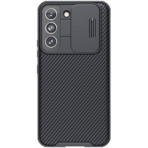 Voor Samsung Galaxy S22 5G Nillkin Black Mirror Pro-serie Camshield Phone Case (Black)