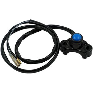 Motorfiets Modificatie Zelfsluitende Single Switch Koplamp Mistlamp Remlicht Noodverlichting (blauwe knop)