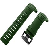 Smart Watch silicone polsband horlogeband voor Suunto Core (Army Green)
