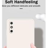 Voor Huawei Geniet van 10e Solid Color Imitation Liquid Silicone Straight Edge Dropproof Full Coverage Protective Case (Grijs)