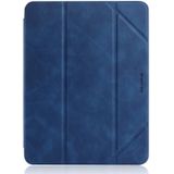Voor iPad 10 2 inch DG. MING See Series Horizontale Flip Lederen Kast met houder & penhouder(blauw)