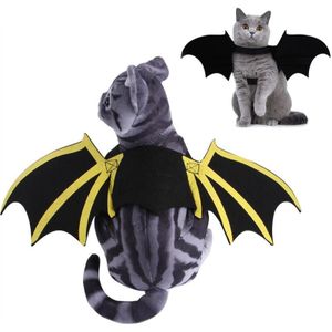 2 Stks Huisdier Halloween Borstband Hond Kat Print Bat Wings Props Grappige Kostuums  Grootte: L (Gewone alinea)