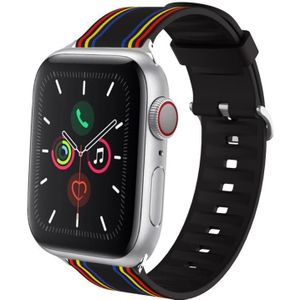 Siliconen vervangbare horlogeband voor Apple Watch Series 6 & SE & 5 & 4 44mm / 3 & 2 & 1 42mm(18)