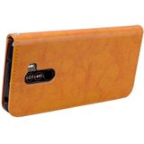 Business stijl olie Wax textuur horizontale Flip lederen case voor Xiaomi Pocophone F1  met houder & kaartsleuven & portemonnee (geel)