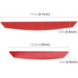 4 STKS universele auto deur anti-collision strip bescherming bewakers TRIMs stickers (rood)