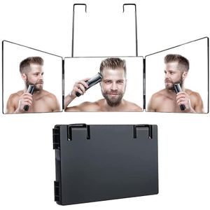 Schaalbare ophanging Driezijdige opvouwbare spiegel make-up spiegel aanpassing hoogte scheerspiegel