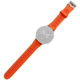 Voor Samsung Galaxy Gear Sport Silicone Hollowed-Out Printed Strap (Orange)