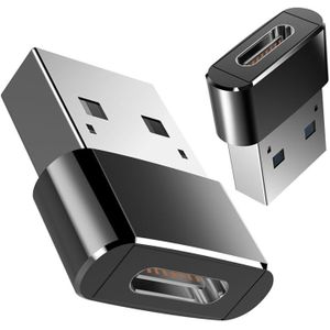 USB-C / Type-C Female naar USB 2.0 Male Converter Adapter  voor Galaxy S8 & S8 PLUS / LG G6 / Huawei P10 & P10 Plus / Xiaomi Mi 6 & Max 2 en andere Smartphones