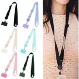 Mobiele telefoon Anti-verloren nekriem Lanyard Afneembare ophangketting