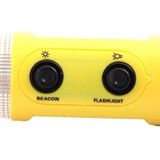 4 in 1 Multi functie zaklamp Alarm nood hamer Leidene flits licht voor Auto-used(Yellow)