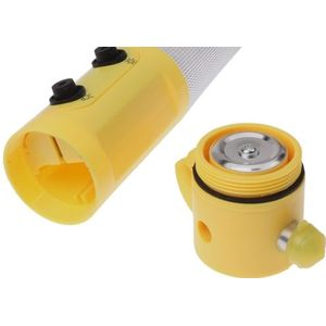 4 in 1 Multi functie zaklamp Alarm nood hamer Leidene flits licht voor Auto-used(Yellow)