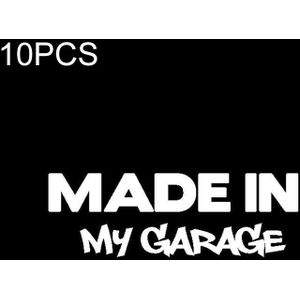 10 stuks gemaakt IN mijn GARAGE auto styling stickers decal auto lichaam cool covers  maat: 17.8 x 5 9 cm